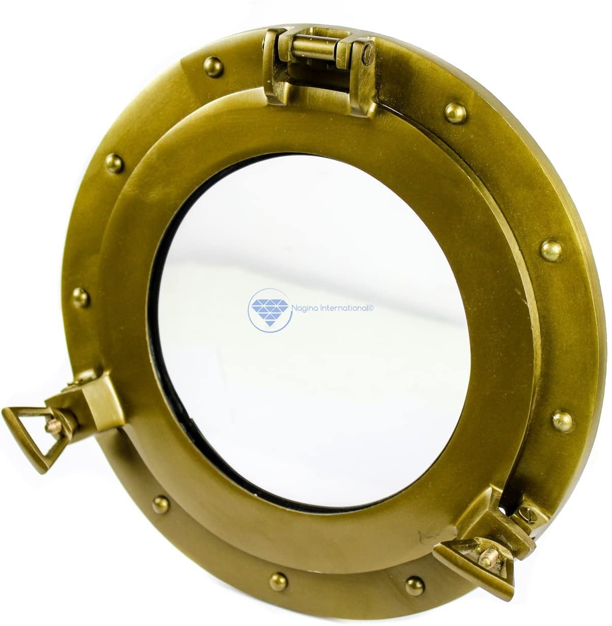 Details about   Antique finish nautical vintage 12" mirror porthole wall hanging home decor gift 