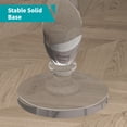 thumbnail image 3 of MUZZ Indoor Modern High Temperature Resistance Acrylic Circle Round End Table, Clear, 3 of 7