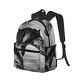 thumbnail image 2 of Picia Running Horse Large Capacity Backpack Classic Style Backpack Casual Backpack Water-Resistant School Work Travel Outdoor Backpack, 2 of 8