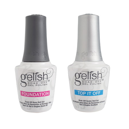 Gel Bases - Gelish Dynamic Duo Foundation Base & Top It Off Sealer Soak Off Gel Nail Polish