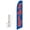 Blue/Red, variant on Sale Rainbow Super Novo Feather Flag - Complete with 15ft Pole Set and Ground Spike