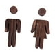 thumbnail image 2 of 2 piezas de señalización para baño de hombres y mujeres, señal de puerta con indicador de género, bonito baño. 13 cm y 127 cm, 2 of 9