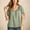 Green, variant on Lutiedan Womens Button Down Shirts Short Sleeve Drawstring Cuffs Scoop Neck Plaid Tops Summer Loose Fit Babydoll Blouse