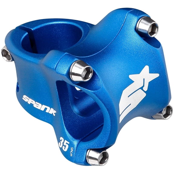 Spank Spike Race 2 Stem - 35mm, 31.8 Clamp, /-0, 1 1/8", Aluminum, Blue