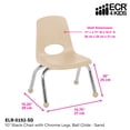 thumbnail image 2 of ECR4Kids School Stack Chair Chrome Legs, Multiple Sizes/Colors/Types, 2 of 7