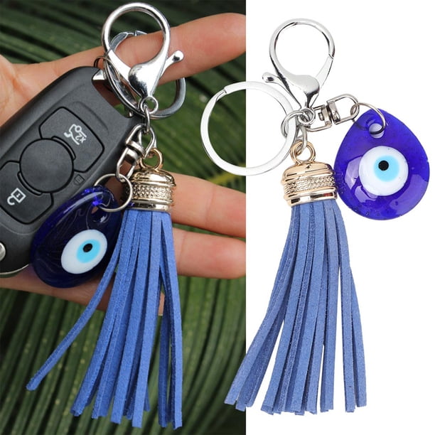 Llavero Turca Blue Evil Eyal, Elegante Diseño Exquisito Anillo De Llave De Amuleto De Vidrio Que Presenta Para Amigos Familiares Y Entusiastas Espirituales