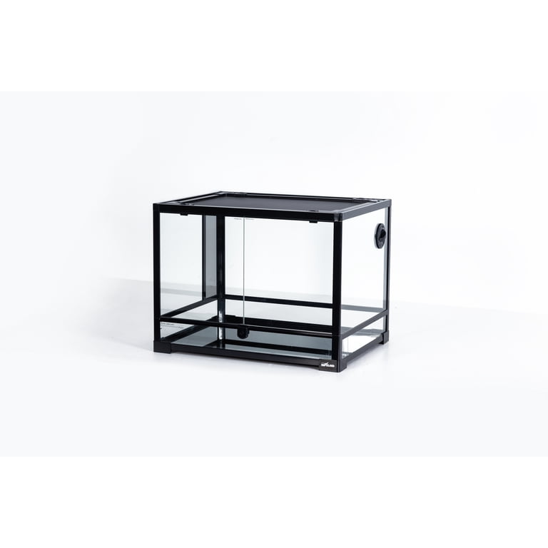 TRIXIE 32 Gallon Glass Terrarium, Double Hinged Doors, Mesh Top