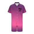thumbnail image 4 of Bpmpbo Men's Hawaiian Matching Set Summer Tropical Beach Shirt 2 Piece Outfits Flower Button Down Shirts and Shorts, 4 of 5