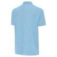 thumbnail image 3 of Men's Antigua Blue/White Carolina Panthers Twine Performance Polo, 3 of 3