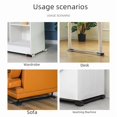thumbnail image 4 of Adjustable Height Mobile Stand with Universal Wheels for Washing Machines & Refrigerators - Sturdy Storage Shelf, Easy Installation, White Heavy-Duty Rolling Base for Home Laundry and Kitchen Use, 4 of 5