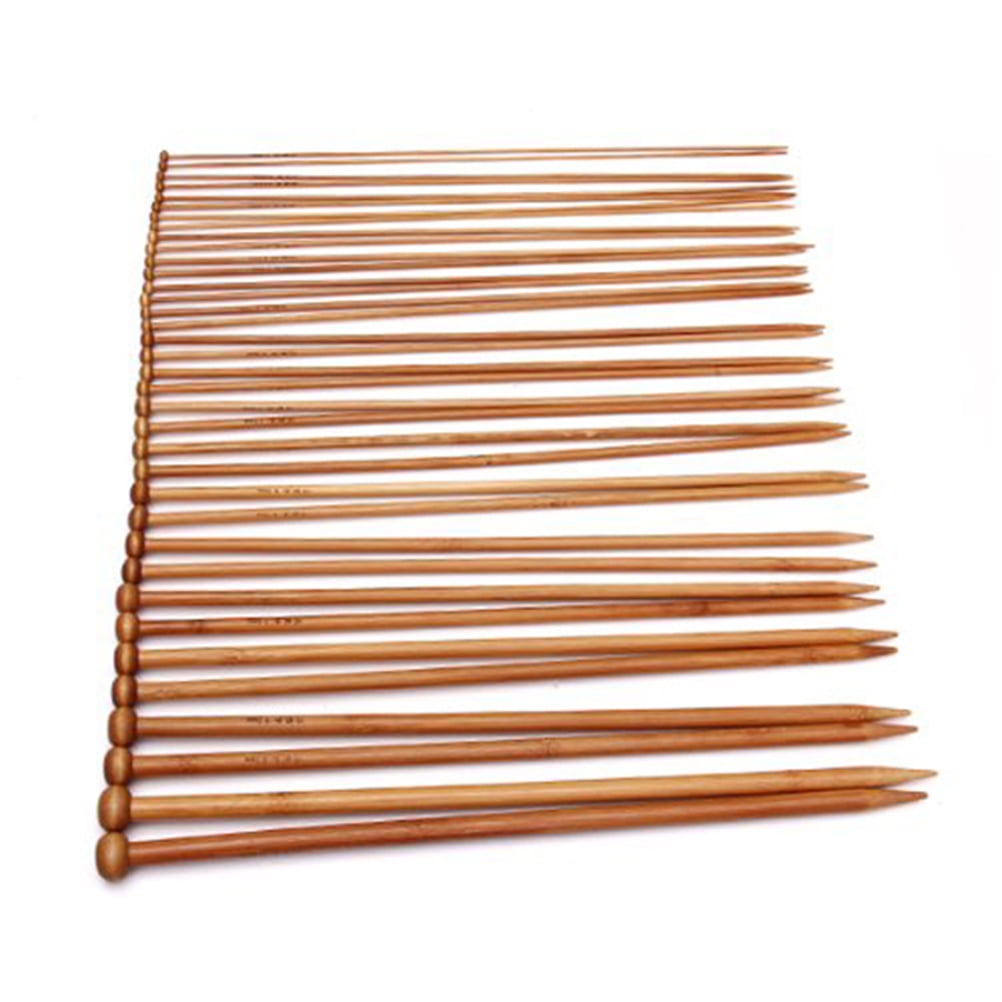 FOMIYES 108-Piece Knitting Needles Set Carbonized Chocolate Color for Knitters and Crochet Enthusiasts