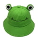 thumbnail image 1 of Lindo sombrero de pescador con forma de rana verde, sombrero de pescador de algodón de verano para adultos, sombrero de pescador de ala ancha divertido para mujeres - Verde, 1 of 4