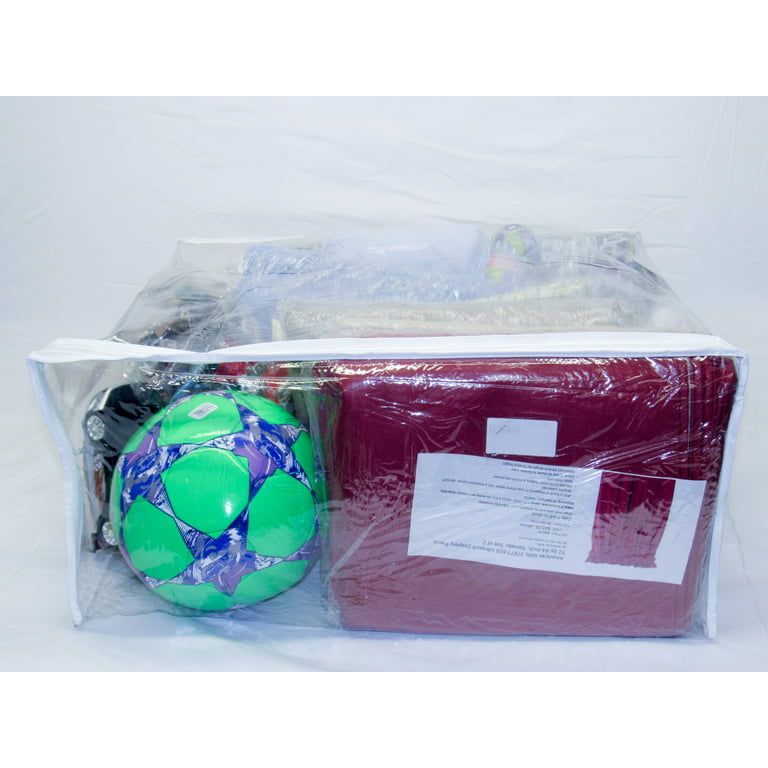 30 PC Lot Heavy duty Clear Vinyl Storage Zippered Retail Cube Bags 11 X 7  X 5