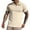 Khaki, variant on Fashion Business Shirts for Mens Plus Size Slim Fitting Short Sleeved Lapel Pullover Casual Sports Vacation Daily T-shirt Shirt Blouse 50% off