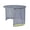 Gray 35 with zipper, variant on Reflective Safety Hat Sunshade Sun Protection for Helmet For Men Women Kids