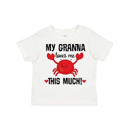 

Inktastic Granna Loves Me Crab Outfit Gift Toddler Boy or Toddler Girl T-Shirt