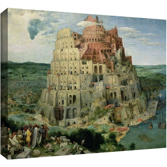 ArtWall Pieter Bruegel "Tower Of Babel" Gallery-Wrapped Canvas