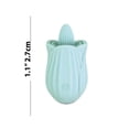 thumbnail image 2 of Clit-Tastic Arousing Clit Licker Clitoral Vibrator, Aqua, 2 of 4