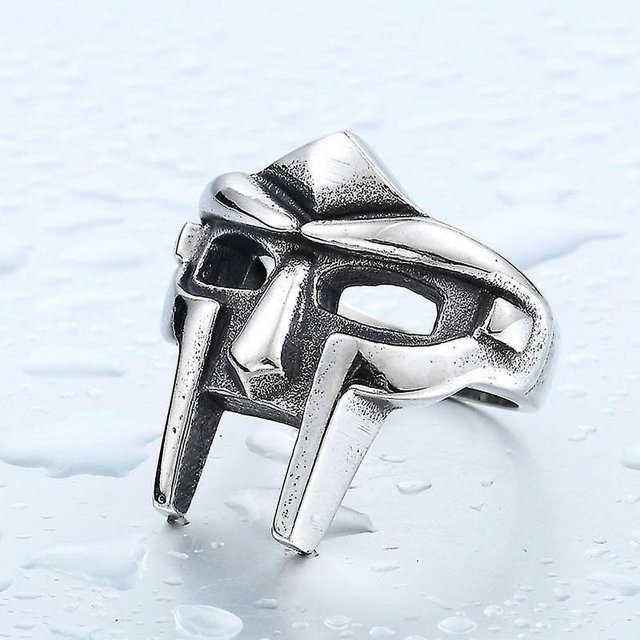Joyería de películas europeas y americanas Máscara de faraón egipcio Anillo masculino Personalidad Superman Anillo de Iron Man, Tamaño 9