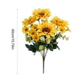 thumbnail image 3 of MTBLYS Ramo artificial de girasoles y crisantemos|arreglo floral de seda sintética para decoración del hogar|interior|exterior|patio|porche|jardín|centro de mesa|40 cm de altura|tallo de plástico, 3 of 6