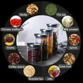 thumbnail image 5 of Glass Kitchen Canisters with Lids for Candy, Cookie, Rice, Sugar, Flour, Pasta, Nuts- Food Storage Containers that Offer Modern Style and Clean Kitchen Organization, 5 of 10
