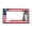 A, variant on Liberty Bell License Plate Frame with USA Flag, Metal Patriotic Car Tag Frame for Truck, SUV, Trailer, Home of the Brave Design
