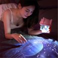 thumbnail image 2 of Bewildely Rocket Projector Rotary recargable USB Bluetooth 5.0 Colorido ajustable Rocket Night Light con seis juegos de paneles de luz Iluminación navideña Bewildely HA024851-00, 2 of 6
