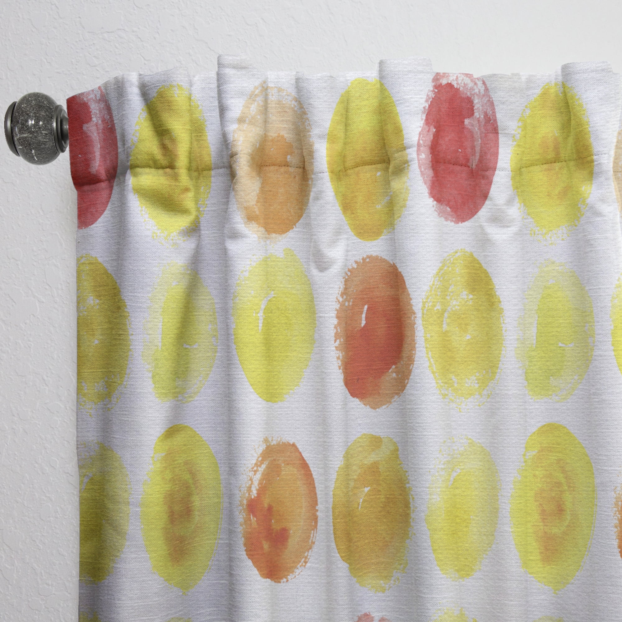 Designart 'Colorful Circular Dance III' Modern & Contemporary Curtain Panel