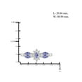 thumbnail image 4 of 3 3/4 Carat T.G.W. Tanzanite And White Diamond Accent Sterling Silver 4-Piece Jewelry set, 4 of 9