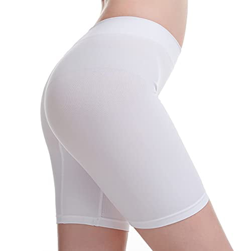 MELERIO Womens Slip Shorts,Seamless Ultra Soft Long Briefs Pants for Under Dresses,Yoga,Running,Biker,Daily Leisure 