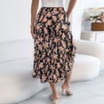 thumbnail image 4 of Haivin Ladies' fashionable and casual spring/summer floral mid calf skirt, 4 of 8