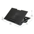 thumbnail image 4 of Mind Reader Adjustable 8 Position Lap Top Desk with Cushions, Monitor Holder, Black, 4 of 10