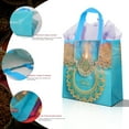 thumbnail image 4 of Diwali Non-Woven Gift Tote Bags Reusable Decorative with Diya & Mandala Patterns, Colorful Festival Party Favor Packaging Bags 4 Styles, 4 of 7