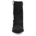 thumbnail image 6 of Journee Womens Wynette Western Pointed Toe Cuban Heel Slouchy Comfort Ankle Booties, Widths Available, 6 of 9