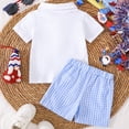 thumbnail image 4 of Boys' 2 Piece Summer Outfit 6-12 Months 12-24 Months 2t 3t 4t 5t 6t 7t Children Cool Graphic Short Sleeve Tee & Shorts Set,Graphic Summer Outfit Boys(White,2-3 Years), 4 of 9