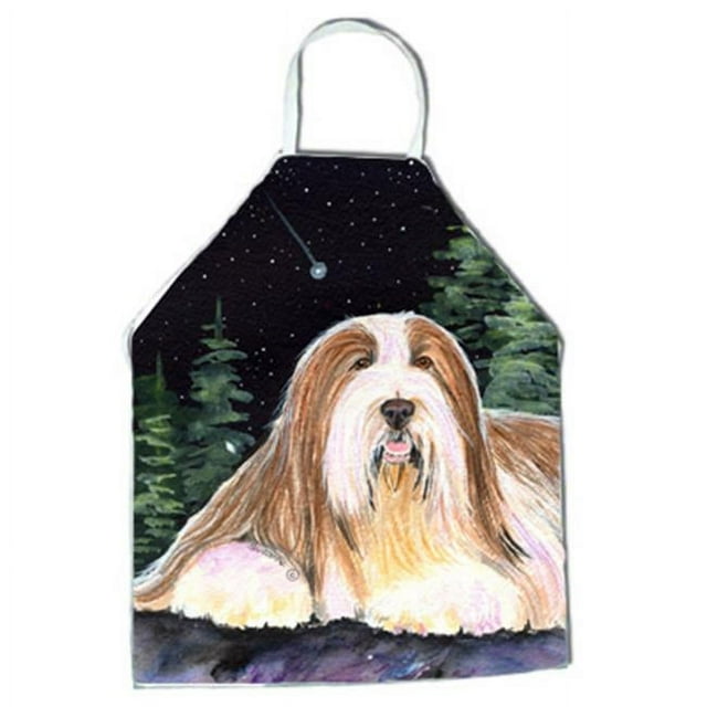 Carolines Treasures SS8529APRON Starry Night Bearded Collie Apron - 27 x 31 in.