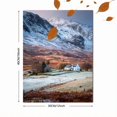 thumbnail image 3 of Mountain Valley Impressionist Canvas Oil Painting, Rural Scenery Home Wall Art, 3 of 8