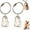Orange Cat, variant on 2PCS Cat Hair Storage Bottle, Bottle for Pet Hairs Keychain, Cats Whisker Jar, Pet Memorial Urns, Pets Hair Keepsake