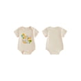 thumbnail image 2 of BemeyourBBs Infant Baby Boy Girl Birthday Romper Outfit Happy Birthday To Daddy Mommy Letters Printed Shirt Newborn Baby Summer Clothes Crew Neck Short Sleeve Print Bodysuit, 2 of 9