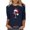 Navy-bb1, variant on Ltctricy Women's Tunic Tops 3/4 Length Sleeve Crew Neck Curved Hem Christmas Printed Ribbed Knit T Shirts Casual Tee Blouses(White,X-Large)