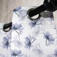 thumbnail image 3 of Ambesonne Poppy Flower Grommet Curtain, Old Flower Composition, 50" x 108", Purple Grey White, 3 of 6
