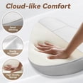 thumbnail image 4 of Taburete ergonómico YEEZEE con ruedas y cojín, color blanco, 4 of 9