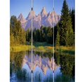 thumbnail image 3 of 3 Panel Landscape Print Foldable Canvas Screen in Multicolor, 3 of 7