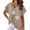 Khaki, variant on Graphic Tees for Women T-Shirts Printed V Neck Casual Bat Short Sleeve Tee for Women with Stylish Everyday Comfort Black XXL