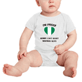 thumbnail image 2 of I'm Proof Mommy Can't Resist Nigerian Guys Cute Baby Romper Bodysuit For Boy Girl (White, 3-6 Months), 2 of 5