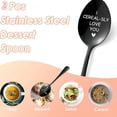 thumbnail image 3 of 2Pcs Black Cereal Spoon Gifts for Him Her Mens Valentine's Day Birthdays Thanksgiving Christmas Gifts Stocking Stuffers,I Cerealsly Love You Spoon Valentines Day Gifts., 3 of 6