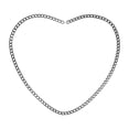 thumbnail image 1 of Material de pulsera permanente Regalos de parejas de 23 cm Servido sólido acero inoxidable romántico para aniversario del día de San Valentín negro, 1 of 9