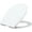 White Short (round) Regular, variant on ChaoLink Elongated Toilet Seat, Slow Close, Quick Release Hinges, Non-Slip Bumpers, White, Modern Style