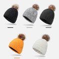 thumbnail image 4 of CheerKidz Winter Knitted Hat Unisex Fleece Lined Hat for Cold Weather Outdoor Activities Thermal Warm Thicken Cap for Men Women Outdoor Cycling(Dark Gray#1,Free Size), 4 of 6