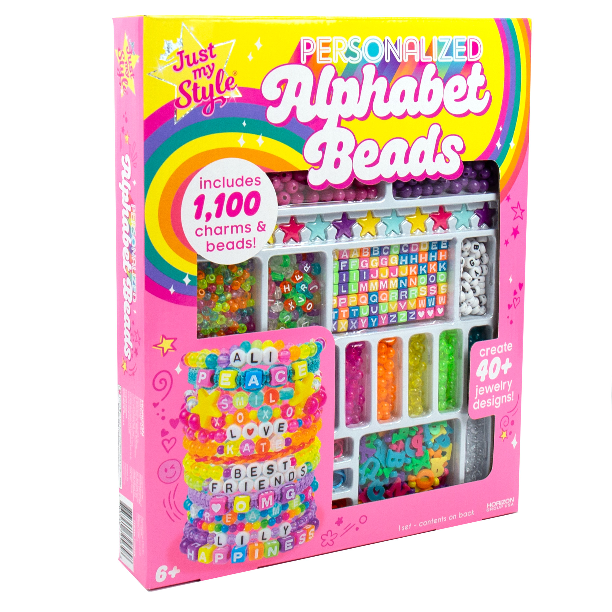Just My Style® Personalized ABC Beads Jewelry Making Kit, Child, Ages 6+ - image 6 of 10